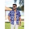 LA LEELA Men's Hawaiian Shirt Luau Vacation Summer - 3 of 4