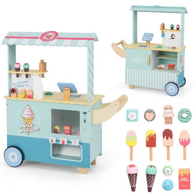 SUGIFT Kids Ice Cream Truck Pretend Play Set for Toddlers with Vending Machine