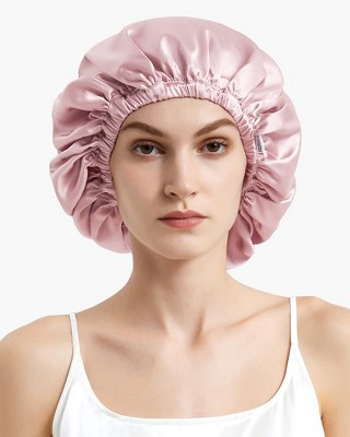 Mommesilk 22 Momme Pure Perfect Fit Silk Hair Cap - Rosy Pink : Target