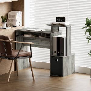 HOMLUX Computer Desk Laptop Table Writing Study Desk Home Office with Keyboard Tray & Open Shelf - 1 of 4