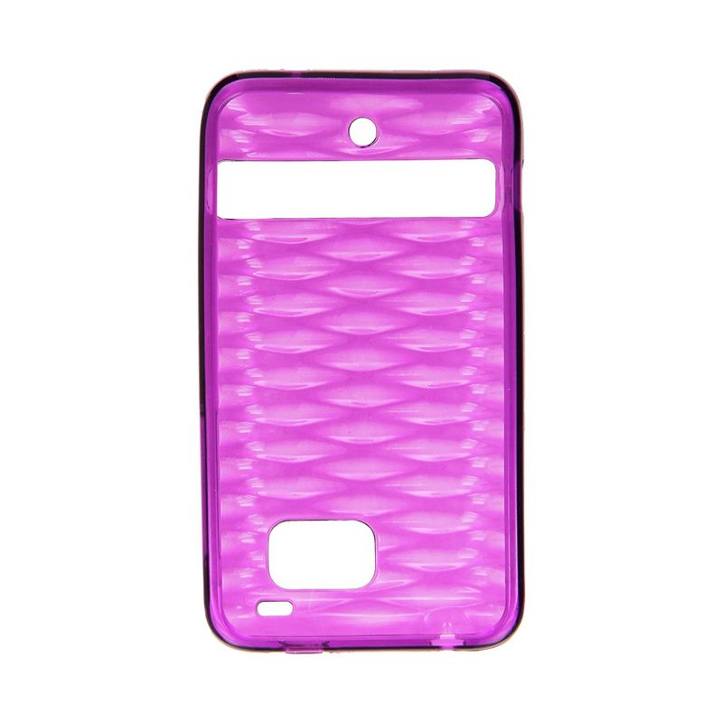 Verizon High Gloss Silicone Skin Case for HTC Thunderbolt 6400 - Purple, 2 of 3