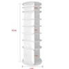 Rotating Shoe Rack Tower, 360° Round Rotating Storage Tower, White Spinning Shoe Rack Tower Shoe Storage - 4 of 4