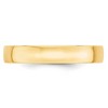 Black Bow Jewelry 2mm to 6mm 10K Yellow Gold Lightweight Domed Comfort Fit Band - 2 of 4