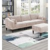 NicBex Couches for Living Room 6pcs Modular Sectional Sofa Set Modern Upholstered Sofa Couch 4x One Arm Chairs 1x Armless Chair 1x Ottoman, Pink - 4 of 4