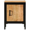 vidaXL Bed Cabinet 15.7"x11.8"x20.7" Solid Rough Wood Mango - 3 of 4