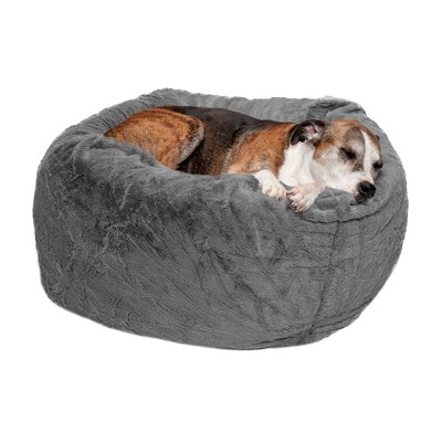 Furhaven plush ball dog bed sale