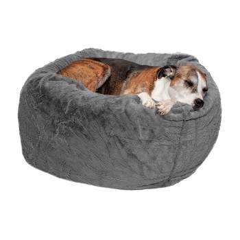 FurHaven Round Plush Ball Dog Bed