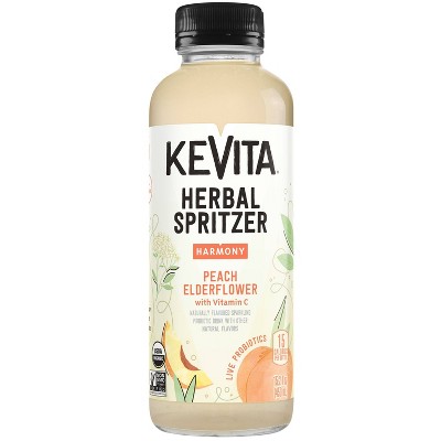 Kevita Harmony Peach Elderflower Herbal Spritzers - 15.2 fl oz