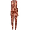 VENUS Womens Wrap Tie Jumpsuit - 3 of 4