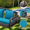 EROMMY Patio Hanging Swing Bench Chair with Cushions - 3 of 4