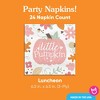 Big Dot of Happiness Girl Little Pumpkin Party Napkins, Fall Birthday or Pink Pumpkin Baby Shower Decor, White 3-Ply Paper Luncheon Napkins - 24 Count - 4 of 4
