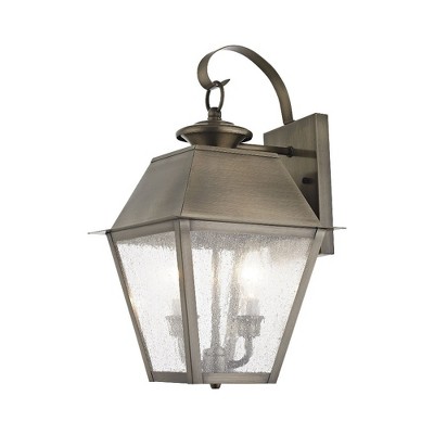 Livex Lighting Mansfield 2 - Light Wall Light in  Vintage Pewter