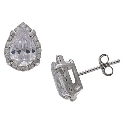 clear stud earrings