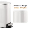 Slim Bathroom Trash Can with Lid Soft Close, 6 Liter/1.6 Gallon Stainless Steel Small Garbage Can - 3 of 4