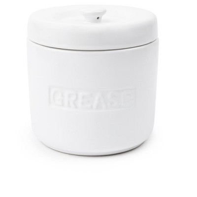 Auldhome Design-26oz Enamelware Bacon Grease Container White : Target