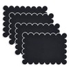 Saro Lifestyle Scalloped Hem Placemat (Set of 4) - 3 of 4