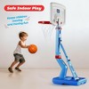 Toddler Basketball Hoop Indoor for Kids 1-3 - Height Adjustable Baby Basketball Hoop Set, 4 Balls & Pump - Play22Usa - 4 of 4