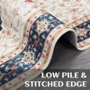 Vintage Rug for Living Room Soft Thin Rug Indoor Floral Print Distressed Rug Aesthetic Rug - 4 of 4