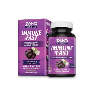 Zand Naturals Sweet Elderberry Immune Fast Chewables - 30ct - 1 of 3