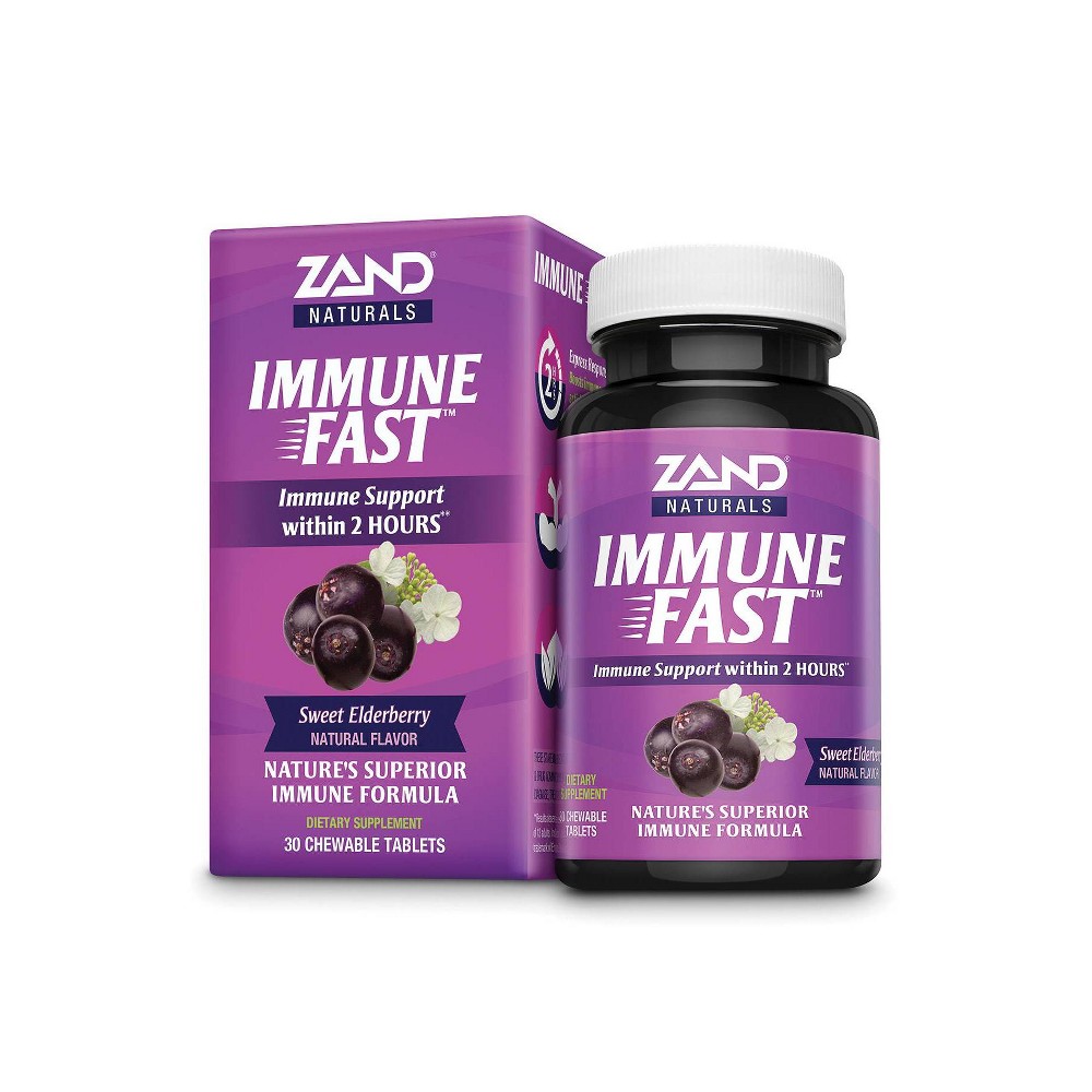 Photos - Vitamins & Minerals Zand Naturals Sweet Elderberry Immune Fast Chewables - 30ct