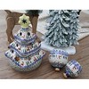 Blue Rose Polish Pottery 198 Vena Christmas Tree Luminary - 2 of 2