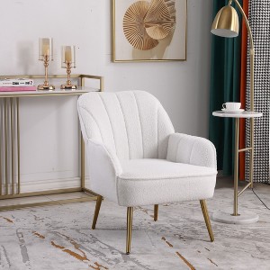 Upholstered Fabric Accent Chair for Living room - 1 of 4
