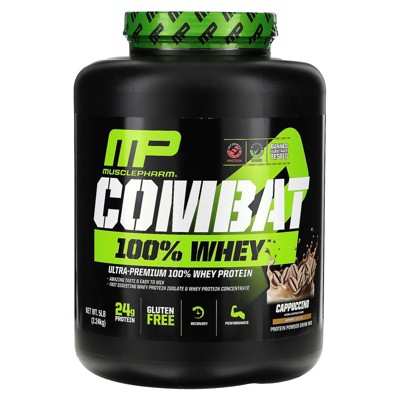 MusclePharm Combat 100% Whey Protein, Cappuccino, 5 lb (2.24 kg)