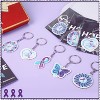50 Set Memorial Keychain USA Flag Key Ring Acrylic Key Chain Holidays & Events Party Favors - 4 of 4