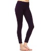 Women's Slim Fit Solid Leggings - One Size Fits Most - White Mark - 2 of 3