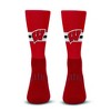 NCAA Wisconsin Badgers Streak Team Color Crew Socks - L - 2 of 3