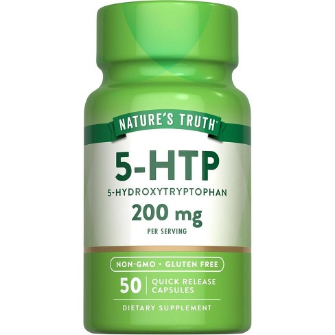 Nature's Truth 5HTP 200mg | 50 Capsules | 5 Hydroxytryptophan - image 1 of 4