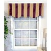RLF Home Bengal Stripe Regal 3" Rod Pocket Lining Luxurious and Elegant Window Treatment Valance 50" x 17" Egg Plant - 2 of 4