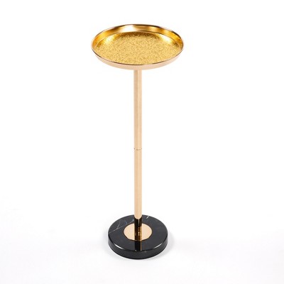 Modern Coffee Table End Table, Pedestal Center Tea Side Table, Accent Table for Small Spaces, Living Room Drink Martini Table, for Home Decor