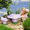 Flower Fairies Secret Garden Fairies Rose Fairy w/ Flower Chairs - 3 of 3