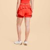 Blogilates Women's Ruffle Woven Mid-Rise Shorts - 2 of 4