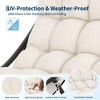 Indoor/Outdoor Papasan Rocking Chair, Egg Chair with Removable Cushion, 450 lbs Capacity, Rust-Resistant for Patio, Porch - 4 of 4