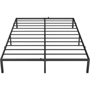 Metal Platform Bed Frame, 14' Bed Frame with Heavy Duty Slats Support, Strong Bearing Capacity Bed Frame with Under Bed Storage, No Box Spring Needed - 1 of 4