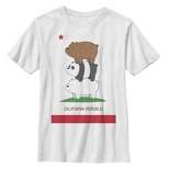 Boy's We Bare Bears California Republic Bear Stack T-Shirt