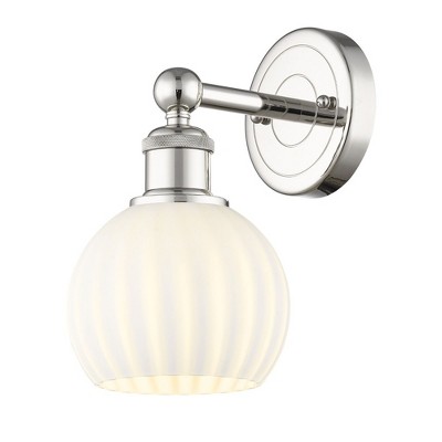 White Venetian - 1 Light Wall Sconce In Modern Style-10.25 Inches Tall and 6 Inches Wide