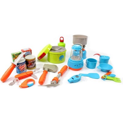 Insten 20 Pieces Camping Gear Playset, Camp Tools & Toys for Kids