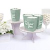 Big Dot of Happiness Sage Green Elegantly Simple - Guest Party Favor Popcorn Treat Boxes - Set of 12 - 3 of 4