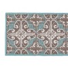 56" Long Minuteman International Art Deco Classic Rectangular Hearth Rug Turquoise - ACHLA Designs: Heat-Resistant Wool, Hand-Tufted - 2 of 4