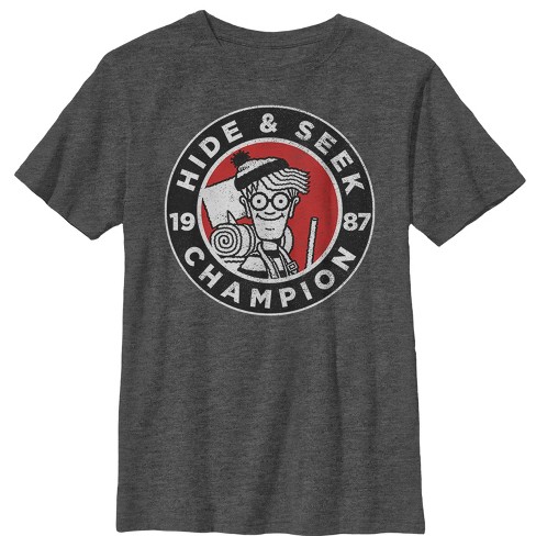 Boy's Where's Waldo Hide And Seek Champion T shirt : Target