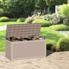 Naysaye Deck Boxes, 2-Piece 100 Gal Outdoor Storage Deck Box, Small Patio Storage Bin for Garden Tools, Brown, 48.03"*21.46"*24.53" - 2 of 4