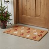 HomeRoots 24" X 36" Brown Red And White Christmas Trees Outdoor Coir Door Mat - 2 of 4