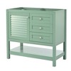 Ridstar 33.07 in. H Green Modern Bathroom Storage Cabinet with 2 Drawers& Soft Closing Doors - 3 of 4