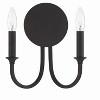 Crystorama Lighting Payton 2 - Light Sconce in  Black Forged - image 3 of 4