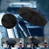 Unique Bargains Manual Open Close Umbrella Retractable for Rain Wind - 3 of 4