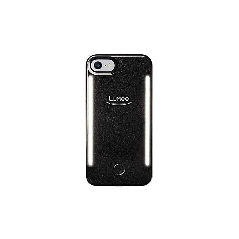LuMee Duo Glitter Case for New Apple iPhone SE - Black Glitter, 1 of 4