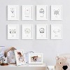 upsimples 5x7 Picture Frame Set of 10, Display Pictures 4x6 with Mat or 5x7 Without, Multi Photo Frames Collage for Wall or Tabletop Display, White - 2 of 4